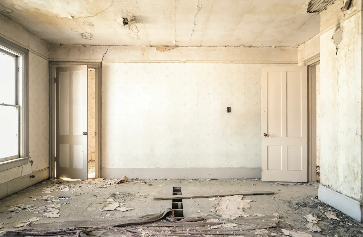 Waste disposal crew managing a cleanout project in Wolcott